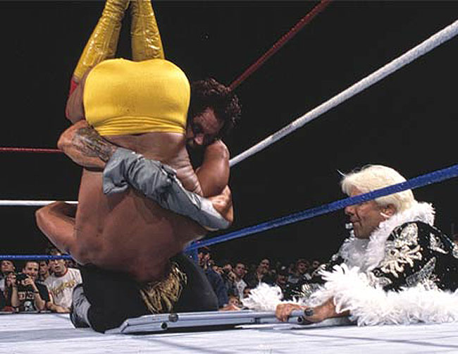 Flair assists The Undertaker